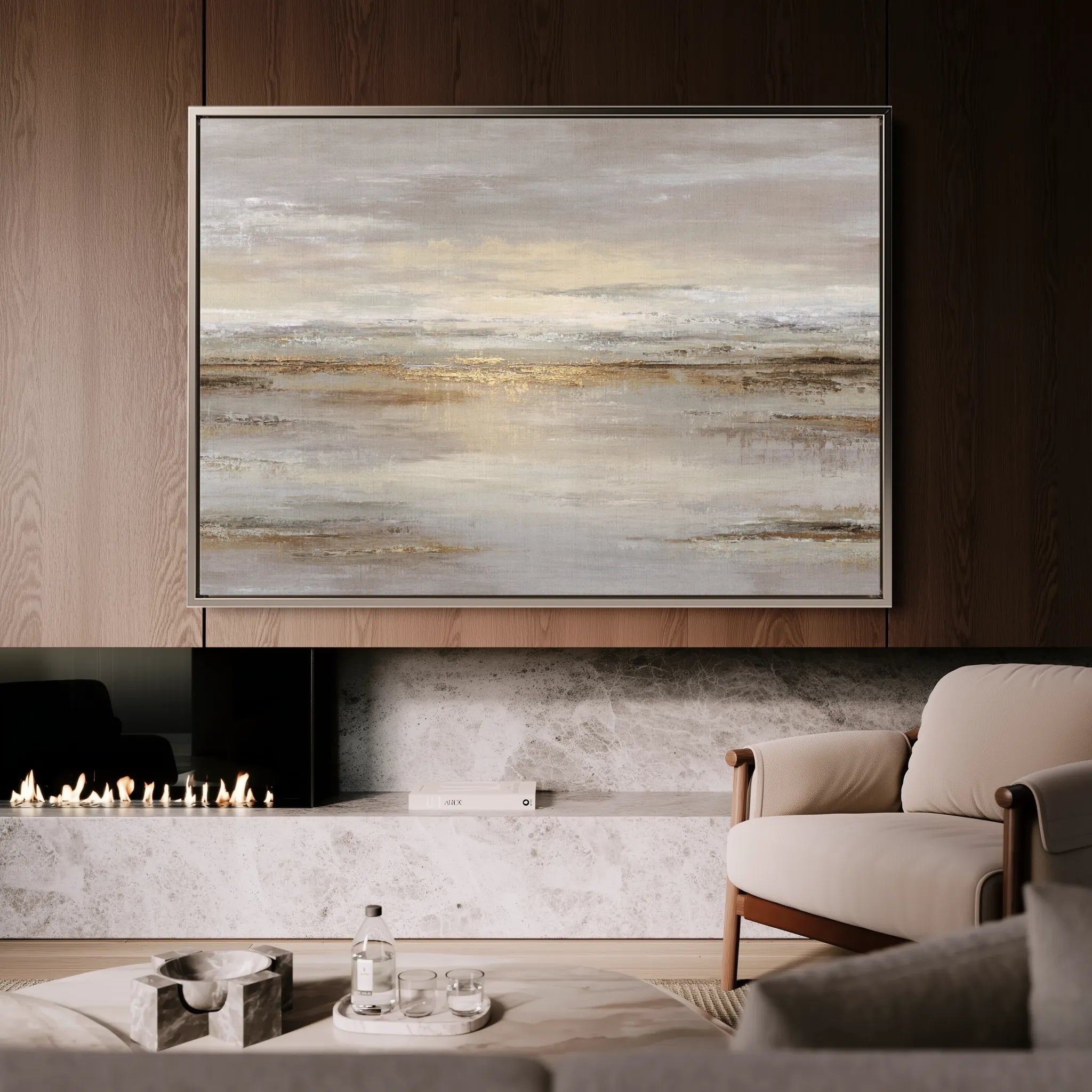Abstract 1782 Canvas Art 18" x 24" / 45 x 60 cm / Black