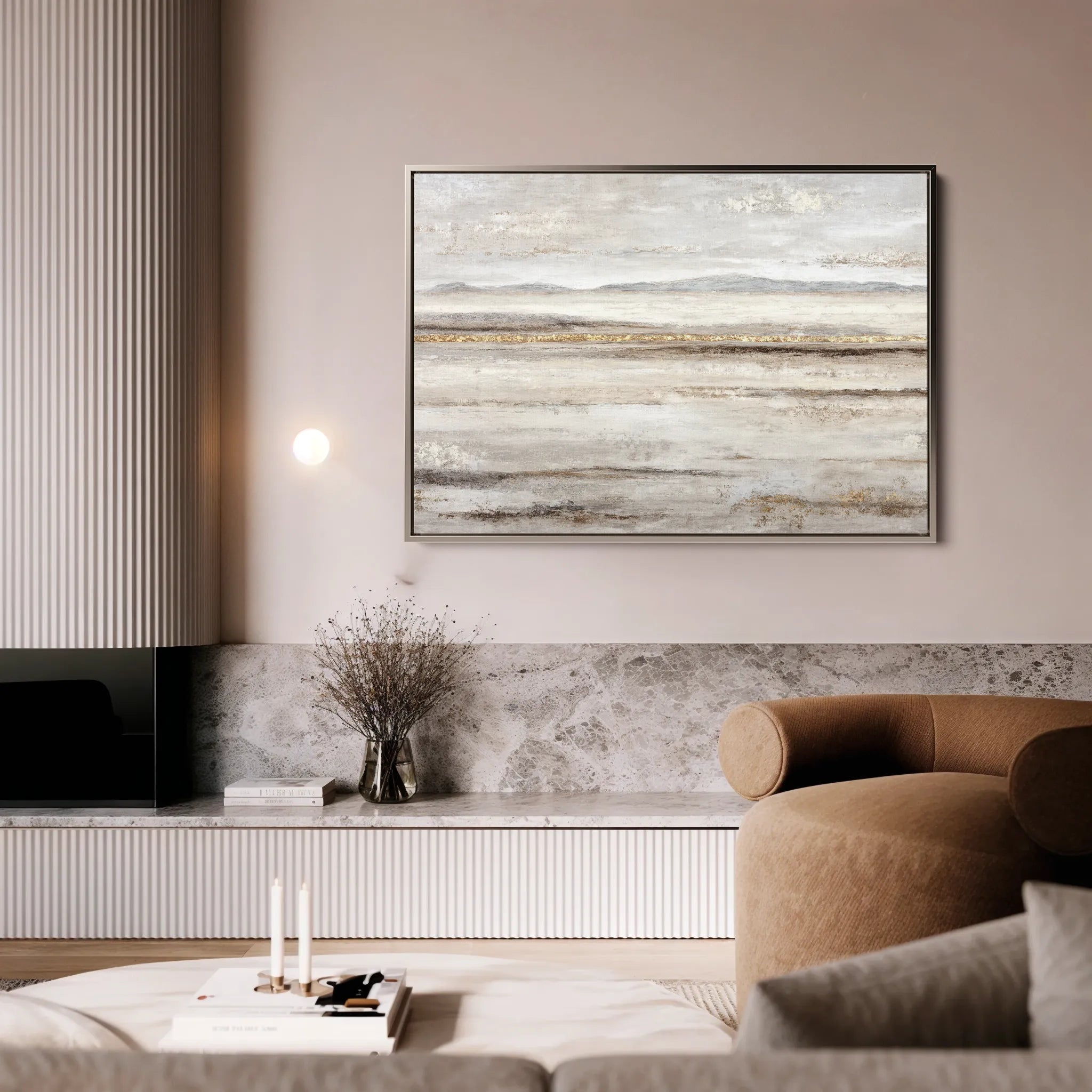 Abstract 1783 Canvas Art 18" x 24" / 45 x 60 cm / Black