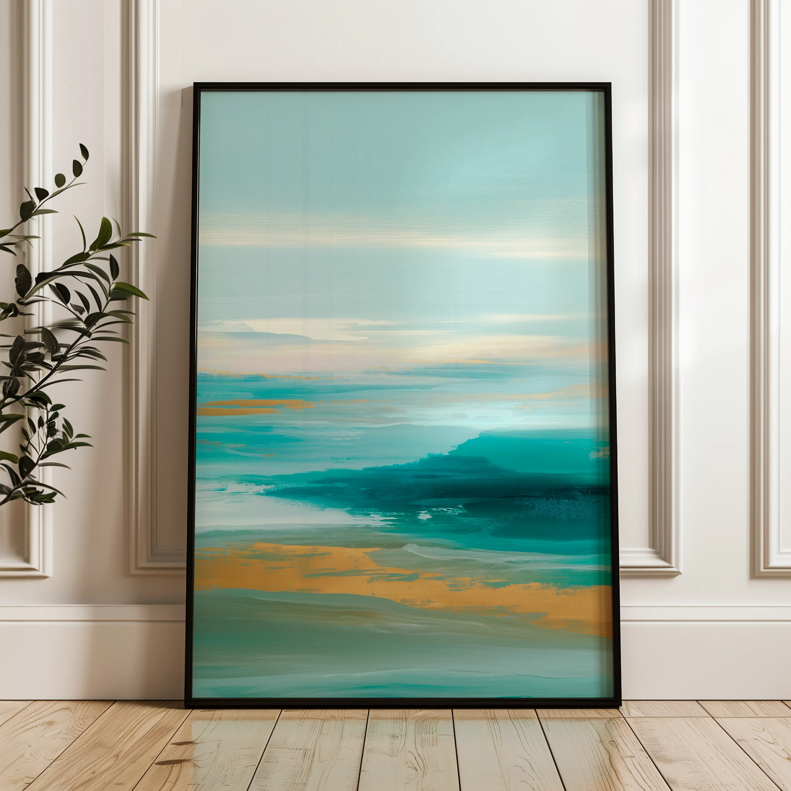 Abstract 1785 Canvas Art 18" x 24" / 45 x 60 cm / Black