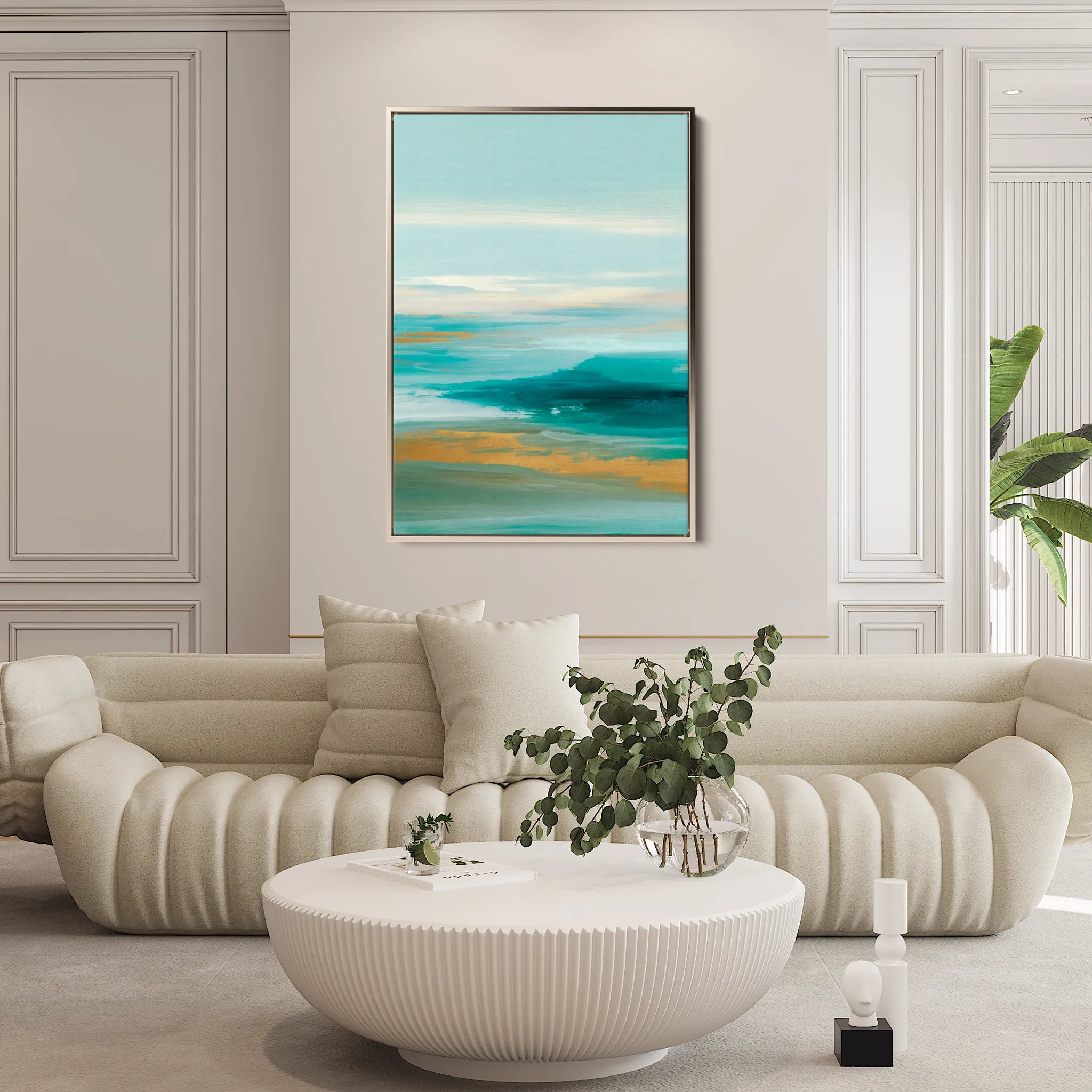 Abstract 1785 Canvas Art 18" x 24" / 45 x 60 cm / Black