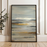 Abstract 1786 Canvas Art 18" x 24" / 45 x 60 cm / Black