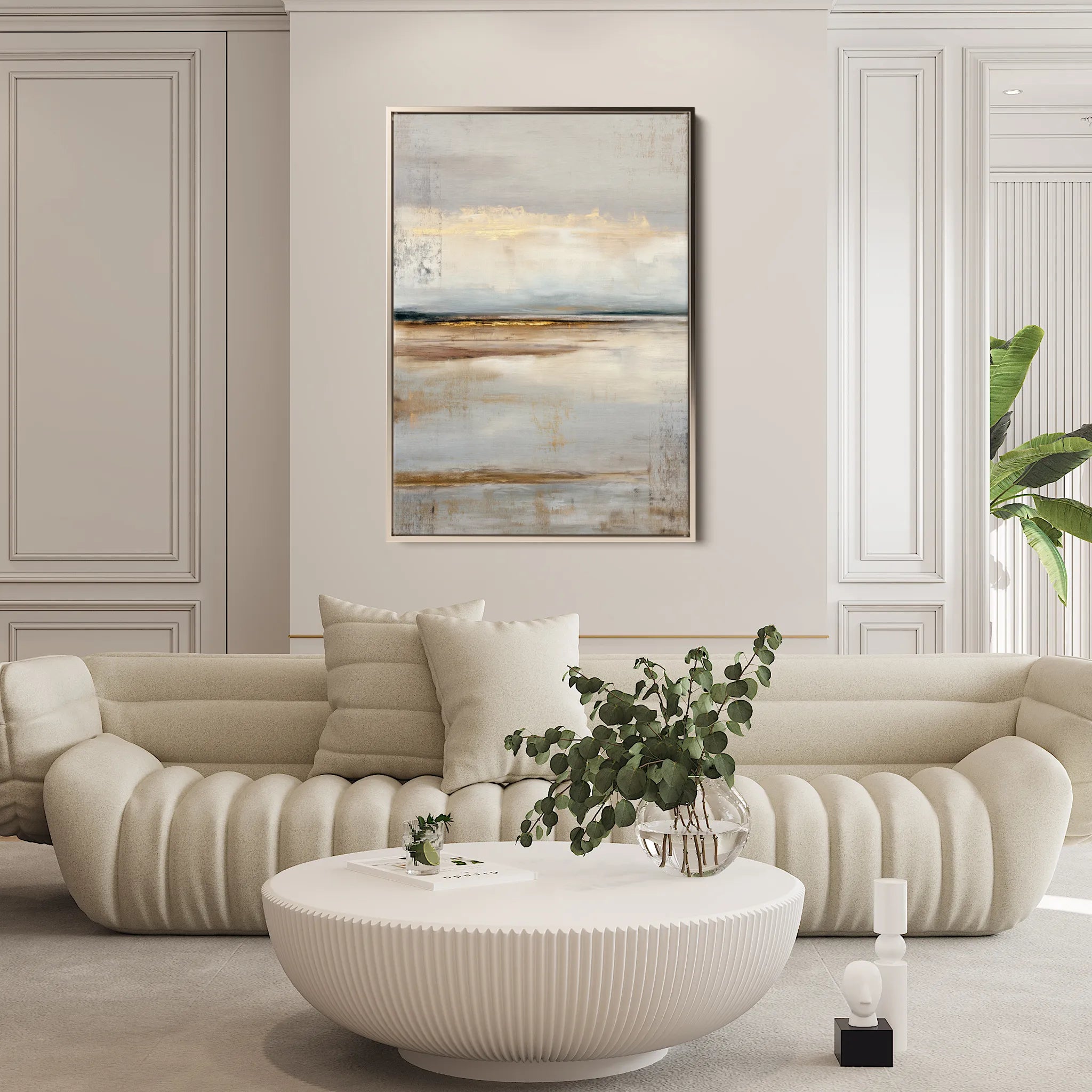 Abstract 1787 Canvas Art 18" x 24" / 45 x 60 cm / Black