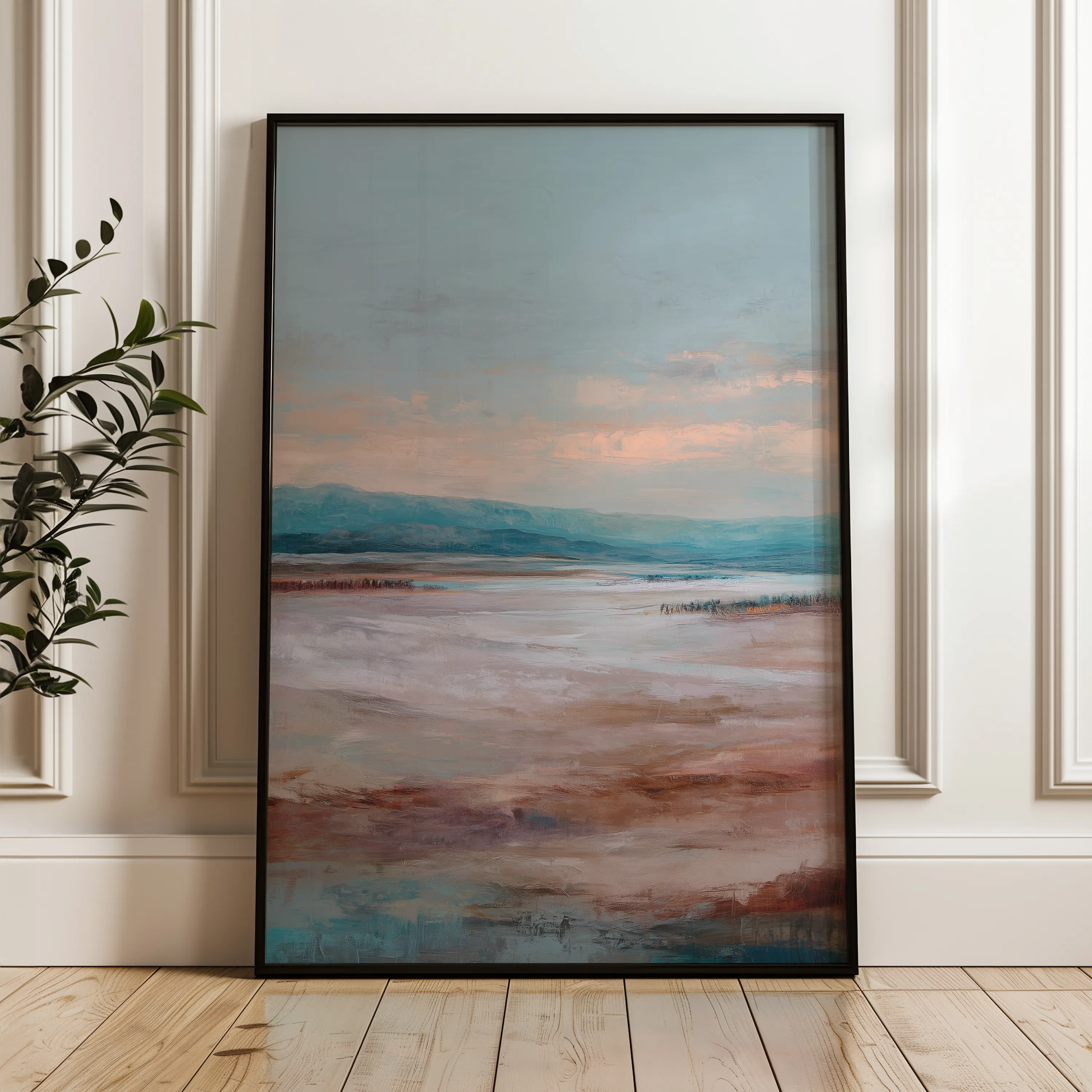 Abstract 1788 Canvas Art 18" x 24" / 45 x 60 cm / Black