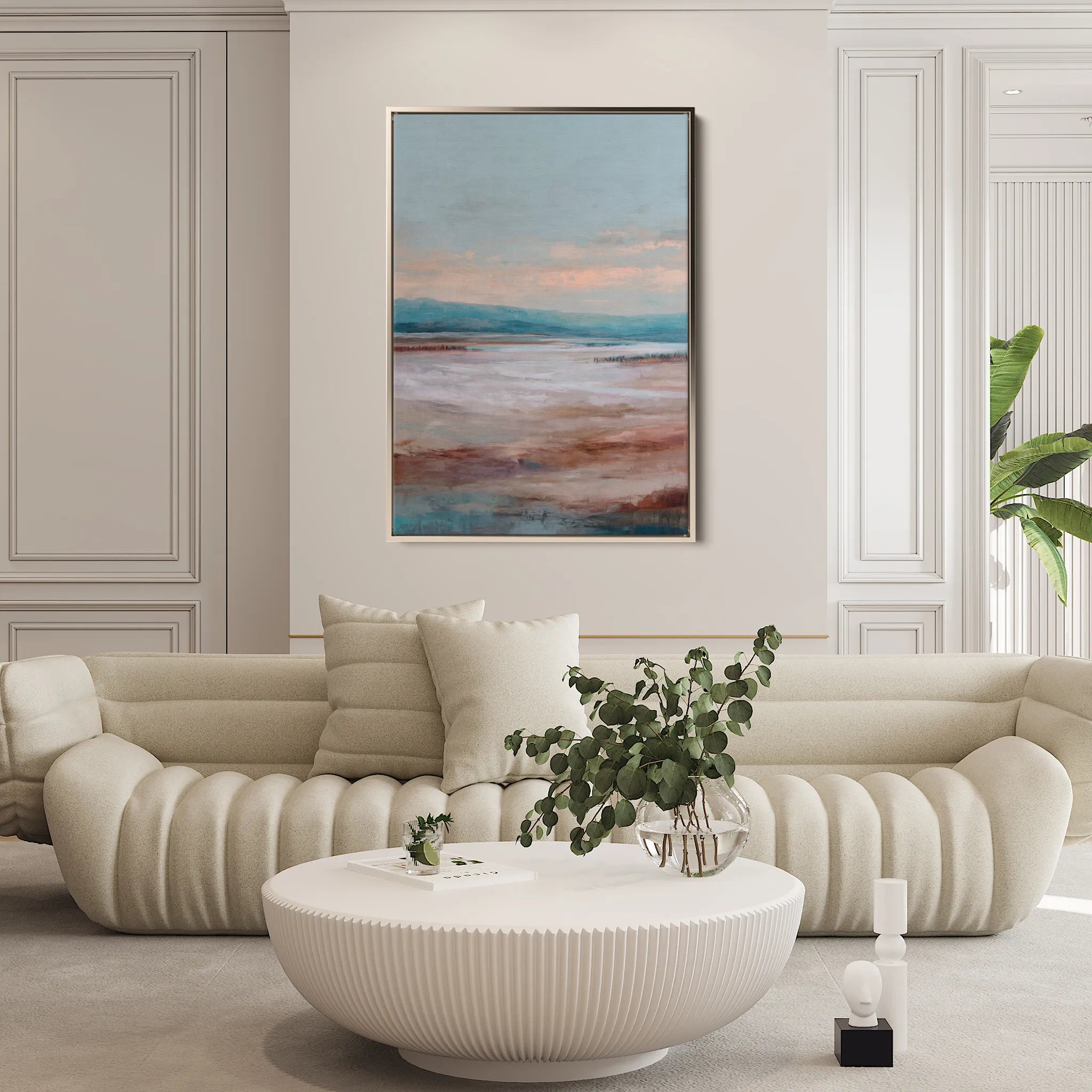 Abstract 1788 Canvas Art 18" x 24" / 45 x 60 cm / Black