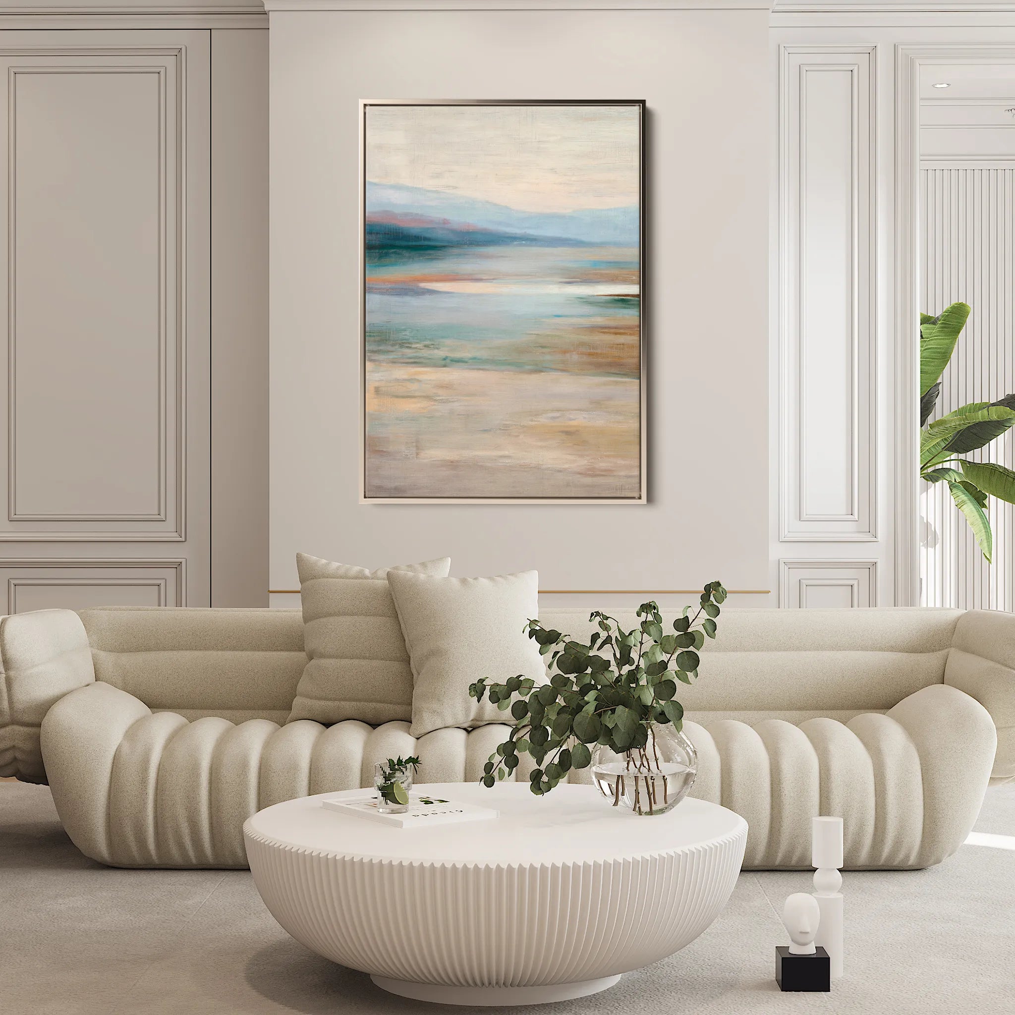 Abstract 1789 Canvas Art 18" x 24" / 45 x 60 cm / Black