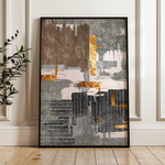Abstract 179 Canvas Art 18" x 24" / 45 x 60 cm / Black