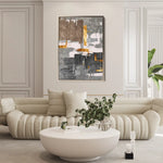 Abstract 179 Canvas Art 60 x 40 cm / Black