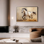 Horses 179 Canvas Art 18" x 24" / 45 x 60 cm / Black