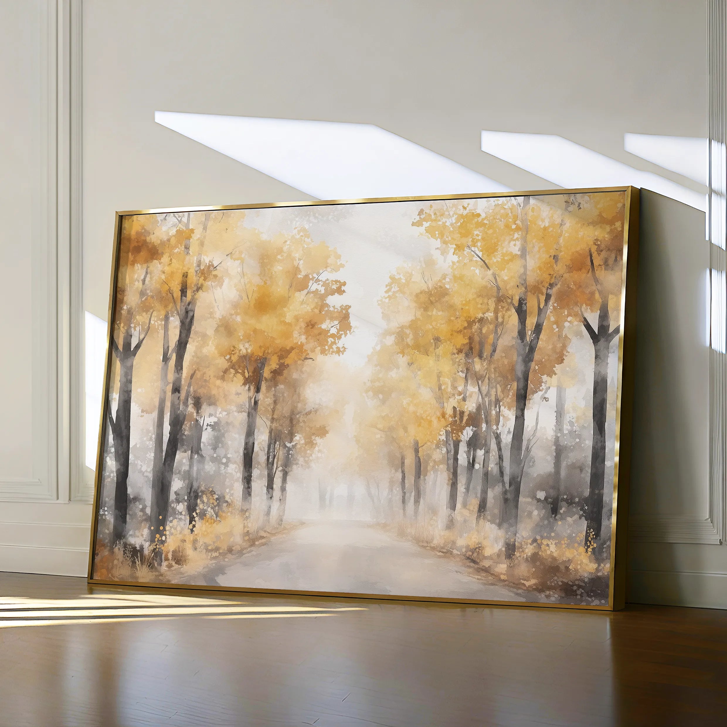 Landscape 179 Canvas Art 18" x 24" / 45 x 60 cm / Black