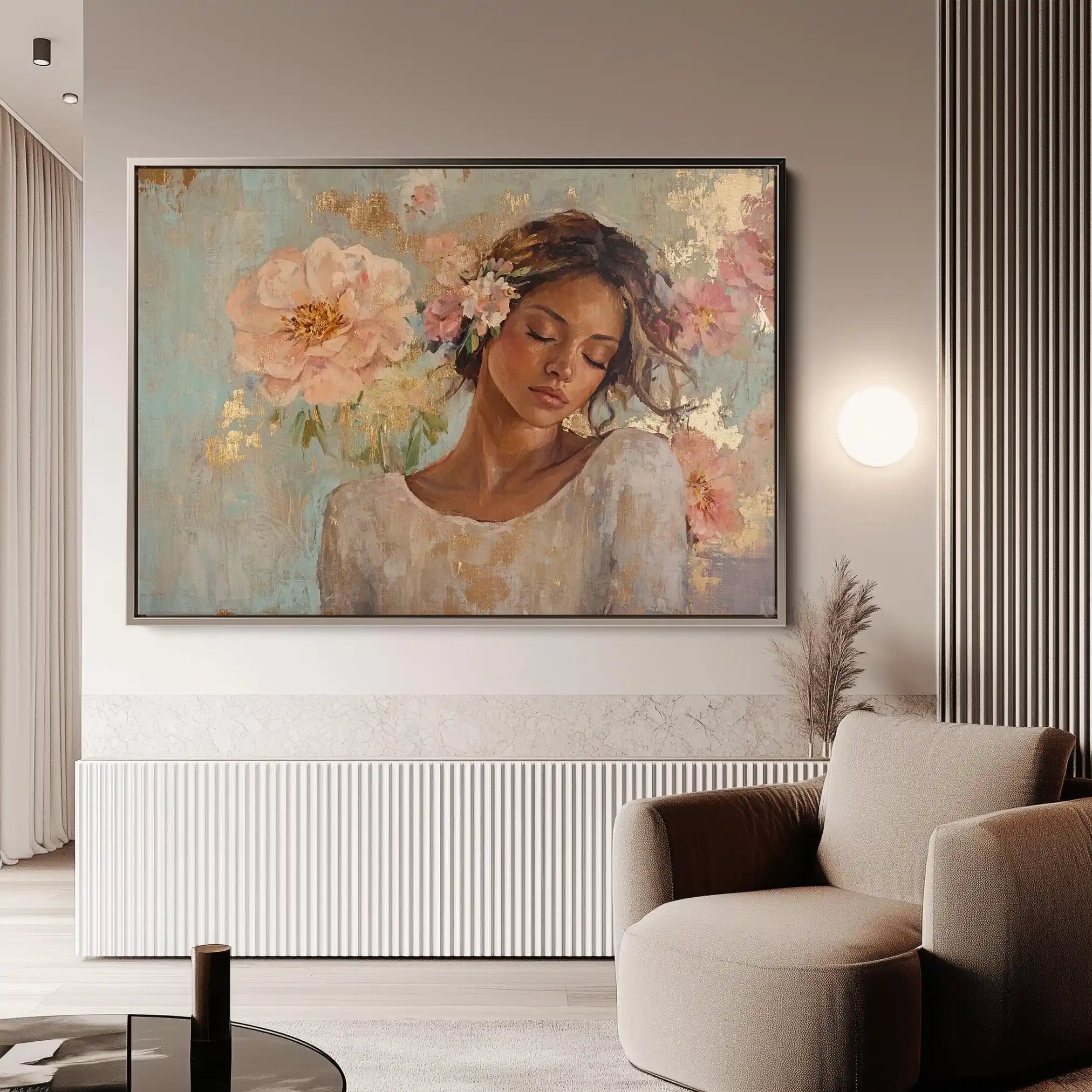 Portrait 179 Canvas Art 60 x 40 cm / Black