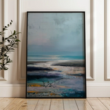 Abstract 1790 Canvas Art 18" x 24" / 45 x 60 cm / Black