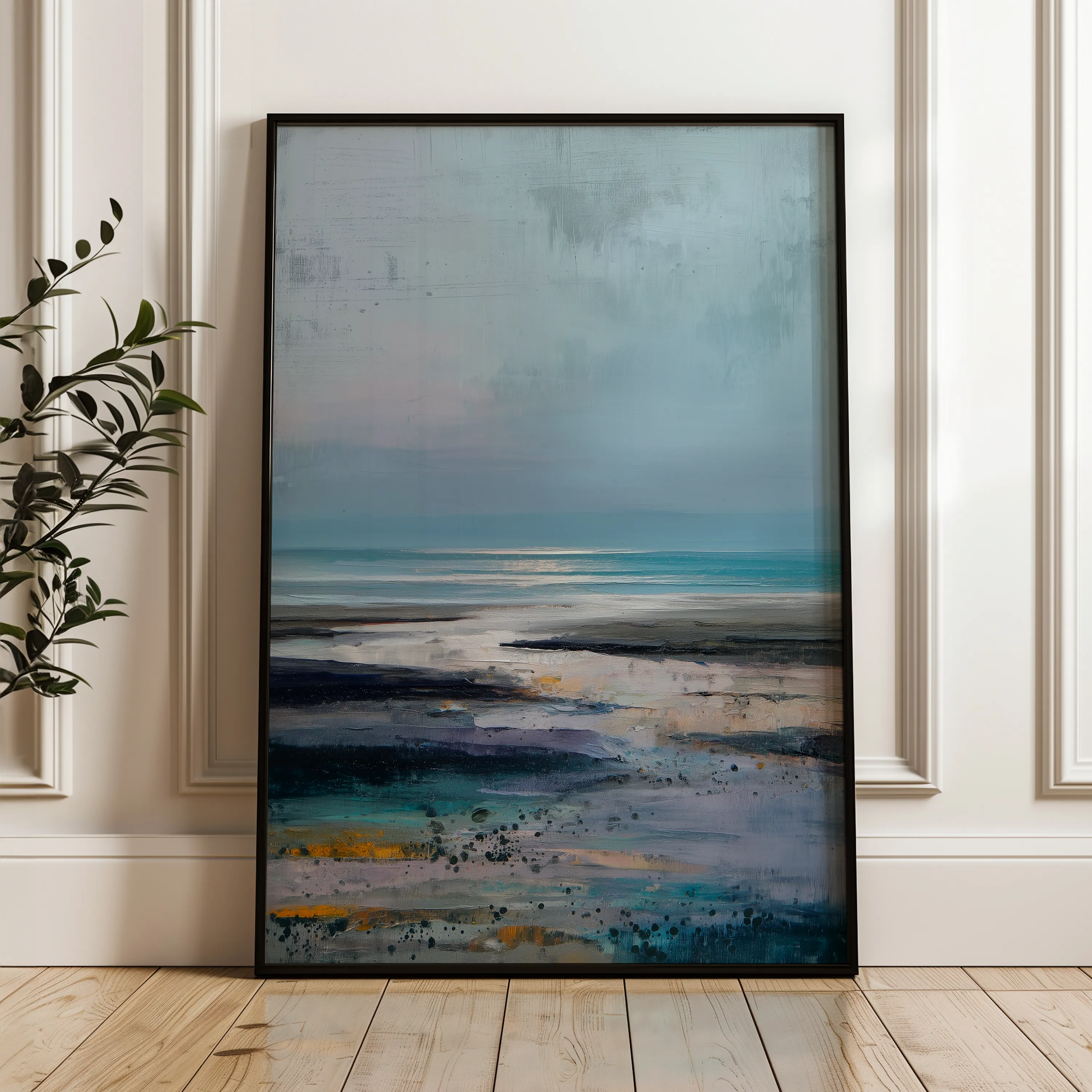 Abstract 1790 Canvas Art 18" x 24" / 45 x 60 cm / Black