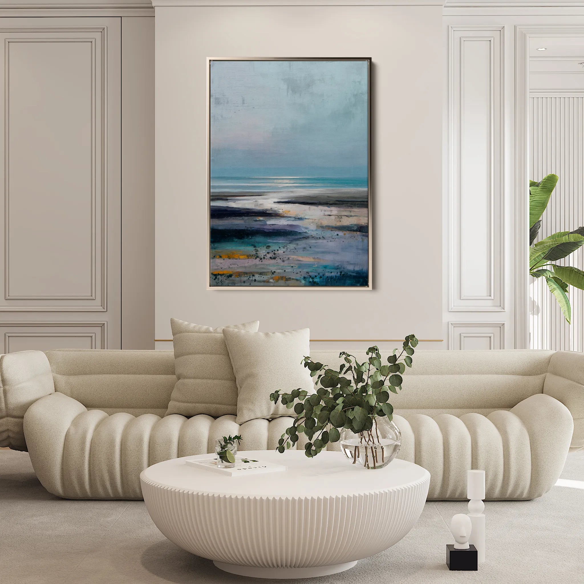 Abstract 1790 Canvas Art 18" x 24" / 45 x 60 cm / Black