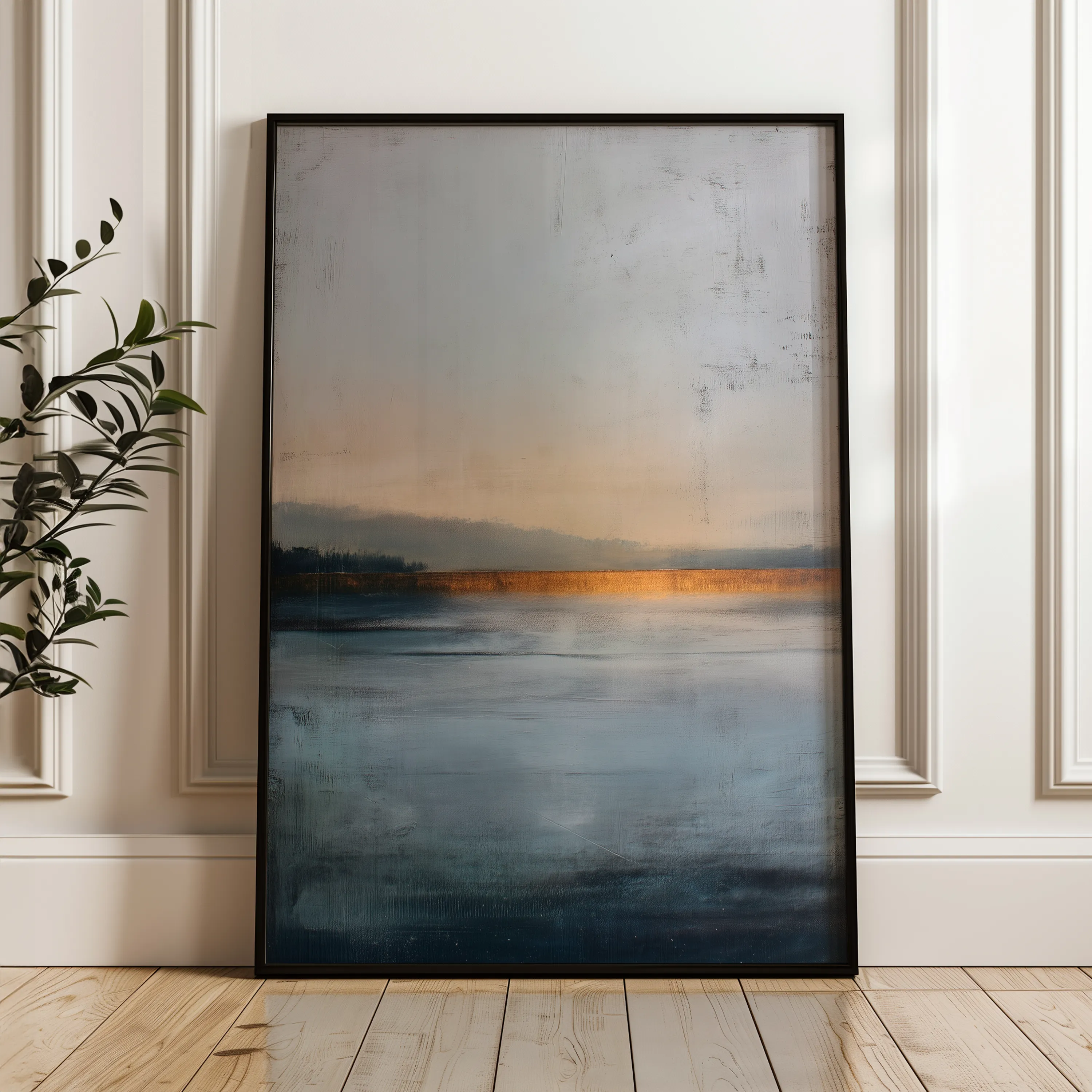 Abstract 1791 Canvas Art 18" x 24" / 45 x 60 cm / Black