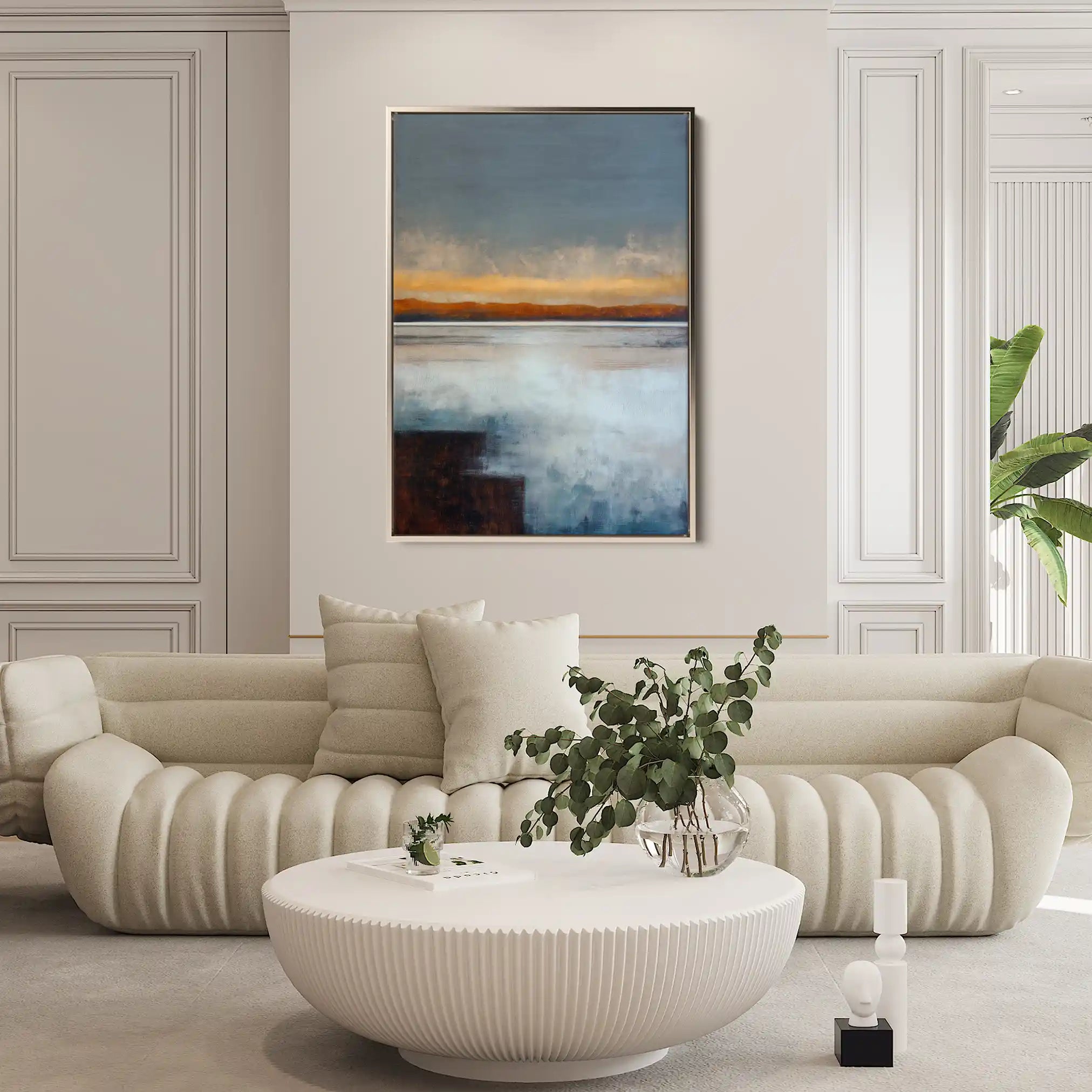 Abstract 1792 Canvas Art 18" x 24" / 45 x 60 cm / Black
