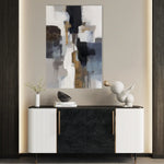 Abstract 1793 Canvas Art 60 x 40 cm / Black
