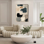 Abstract 1794 Canvas Art 60 x 40 cm / Black