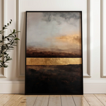 Abstract 1795 Canvas Art 18" x 24" / 45 x 60 cm / Black