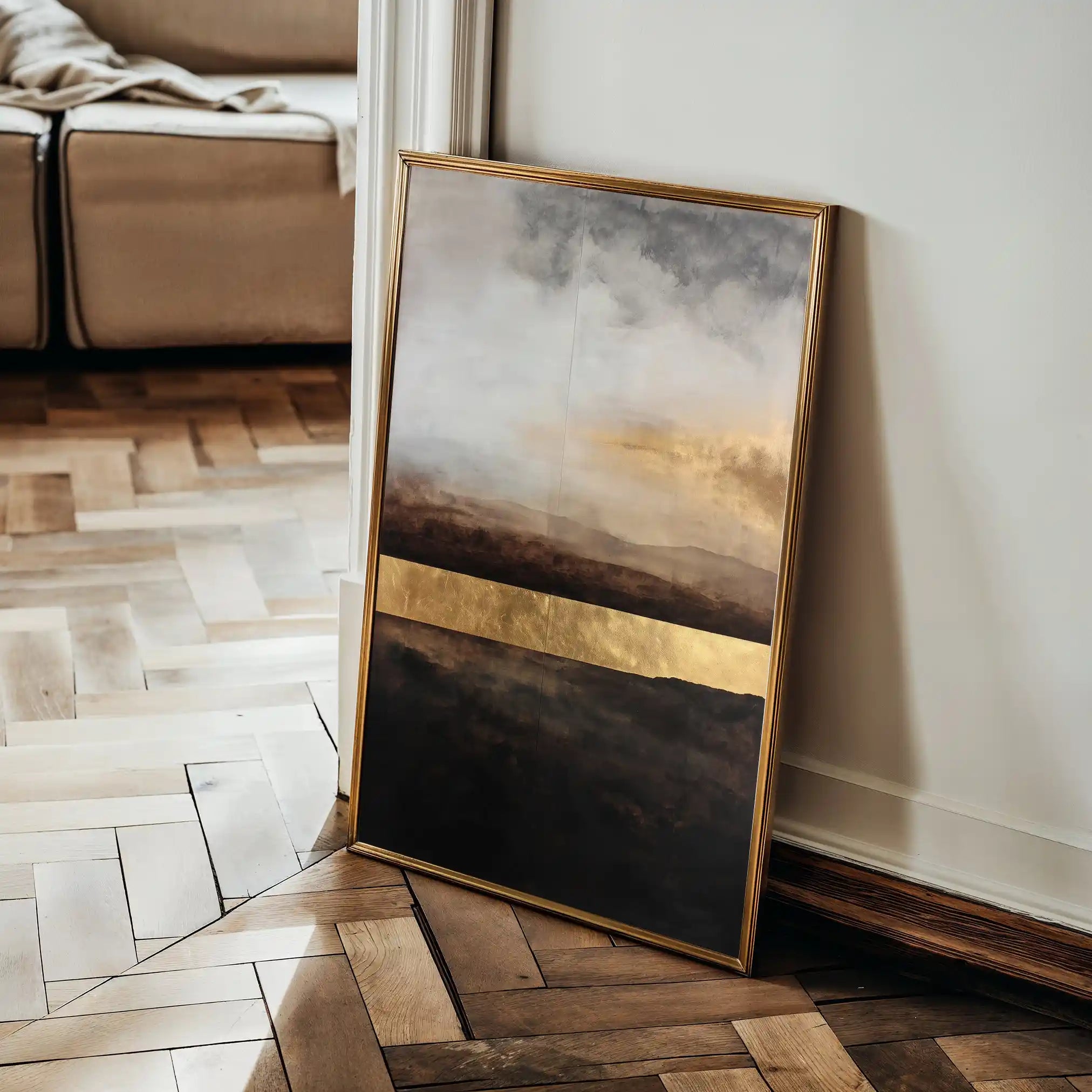 Abstract 1795 Canvas Art 18" x 24" / 45 x 60 cm / Black