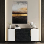 Abstract 1795 Canvas Art 60 x 40 cm / Black