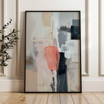 Abstract 1796 Canvas Art 18" x 24" / 45 x 60 cm / Black