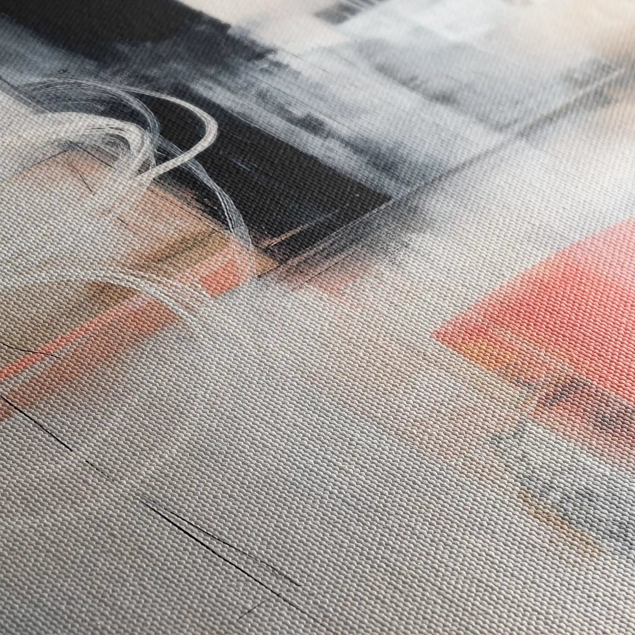 Abstract 1797 Canvas Art 18" x 24" / 45 x 60 cm / Black