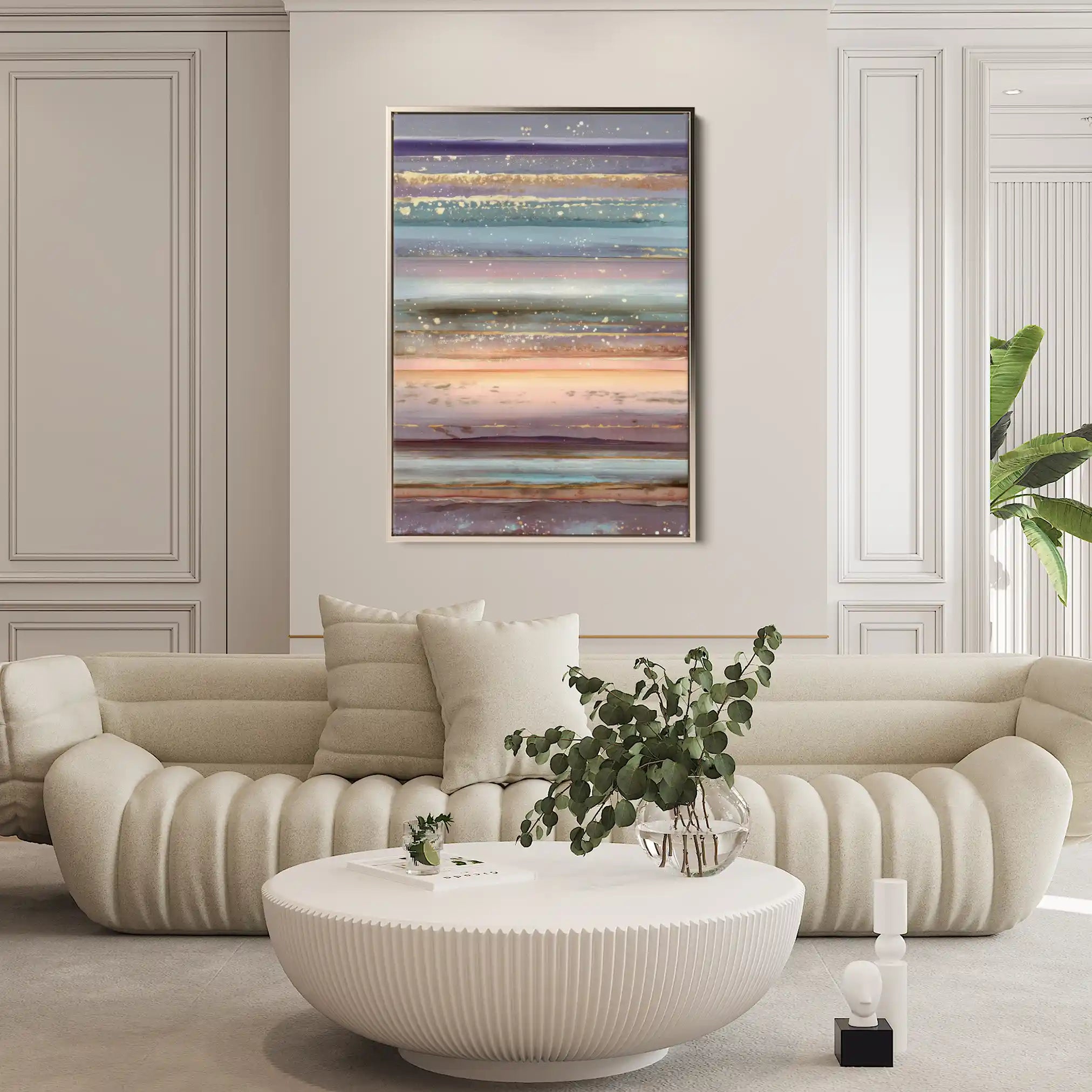 Abstract 1798 Canvas Art 18" x 24" / 45 x 60 cm / Black