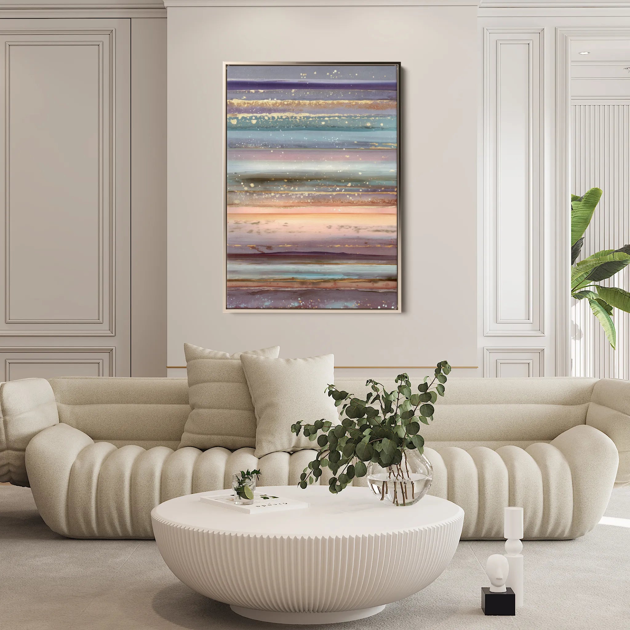 Abstract 1798 Canvas Art 18" x 24" / 45 x 60 cm / Black