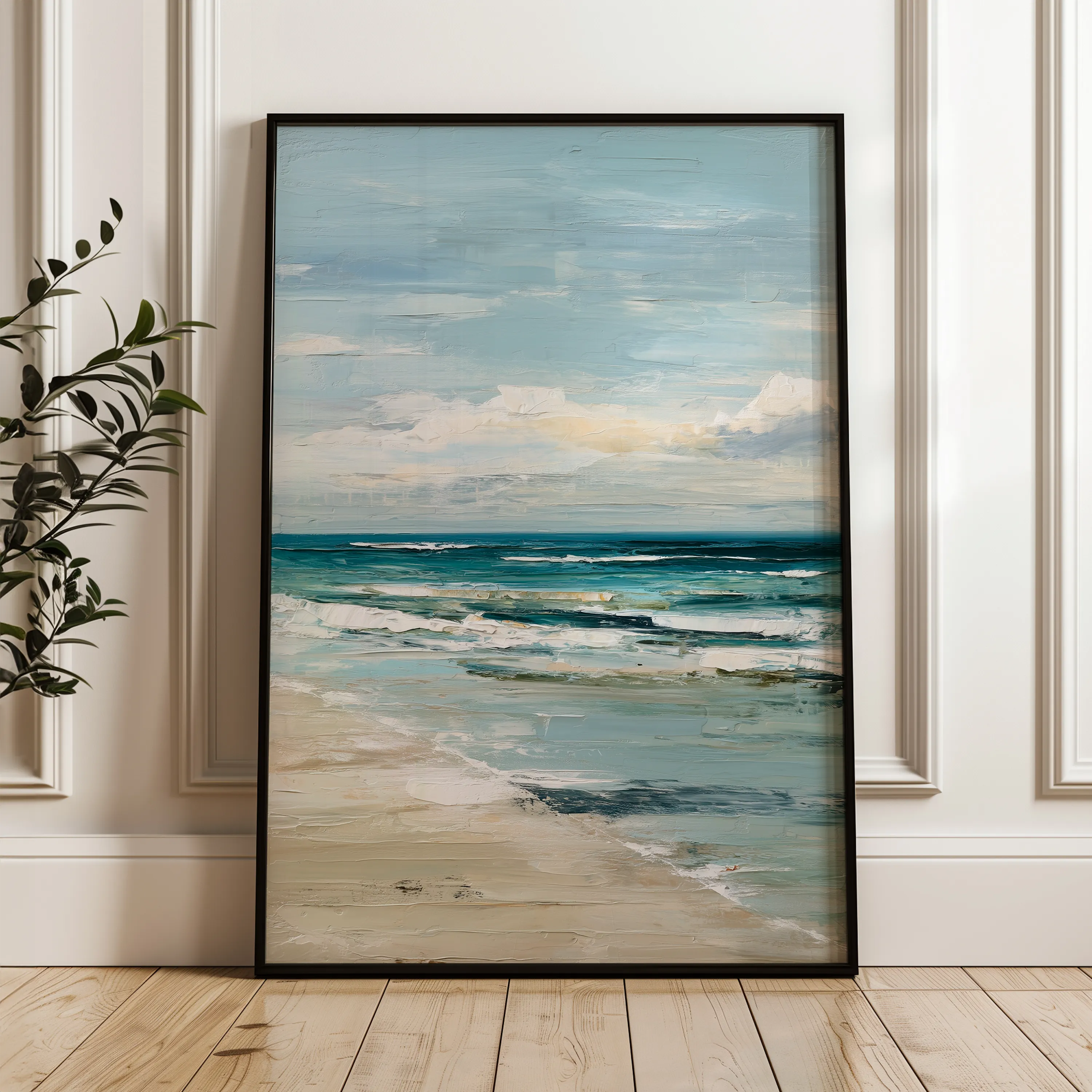 Abstract 1799 Canvas Art 18" x 24" / 45 x 60 cm / Black