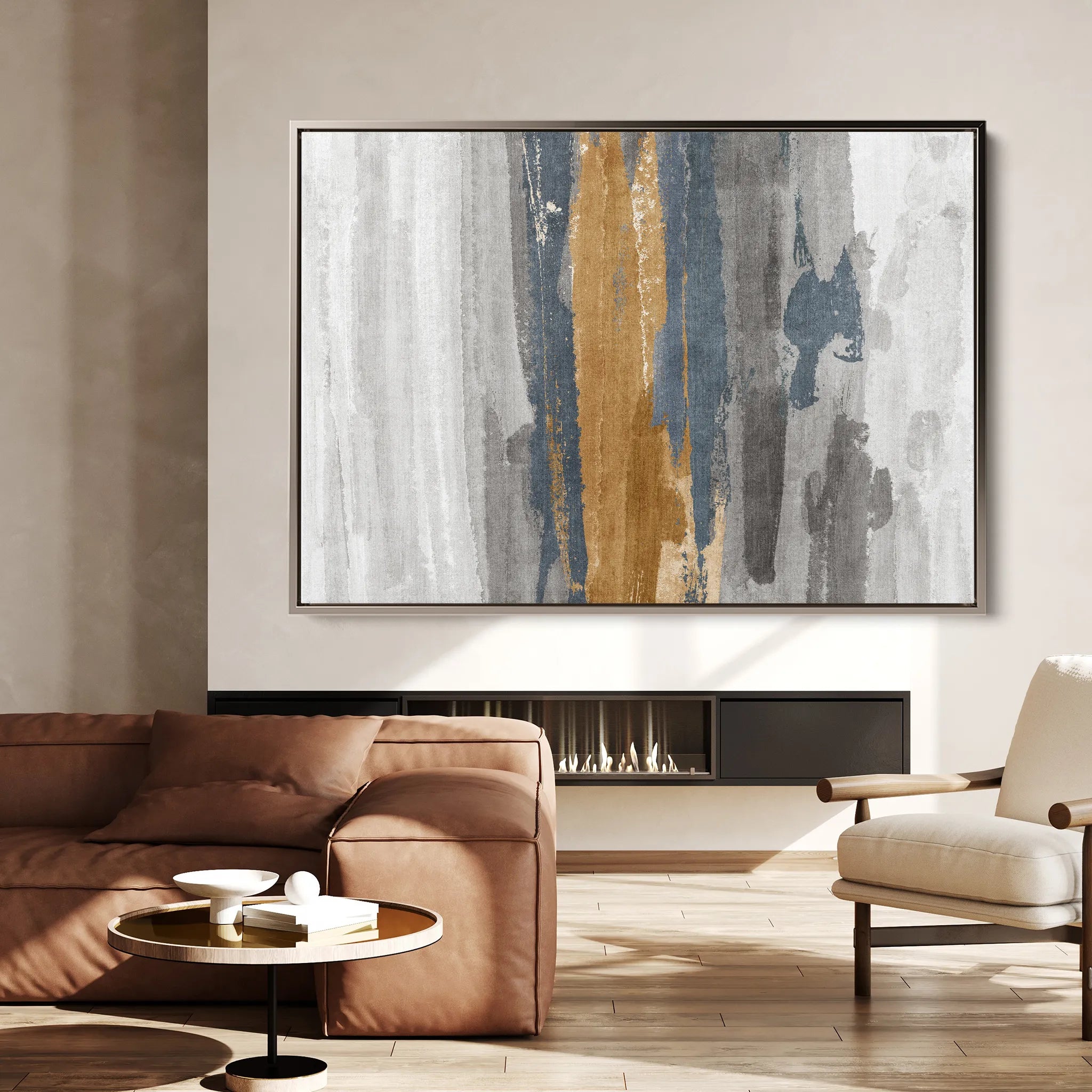 Abstract 180 Canvas Art 18" x 24" / 45 x 60 cm / Black