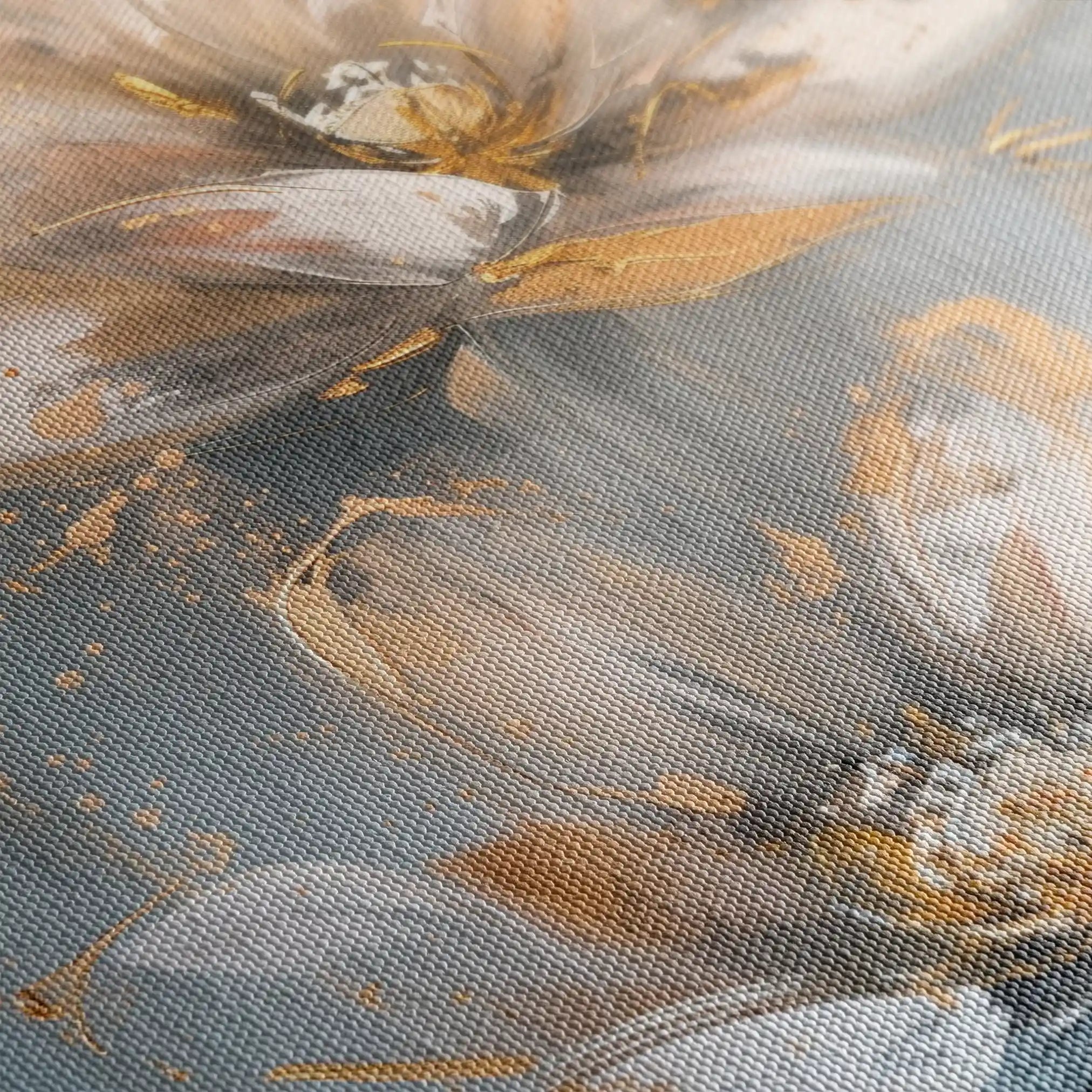 Floral 180 Canvas Art 60 x 40 cm / Black