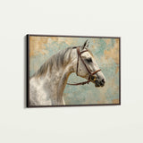 Horses 180 Canvas Art 18" x 24" / 45 x 60 cm / Black