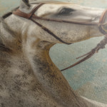 Horses 180 Canvas Art 18" x 24" / 45 x 60 cm / Black