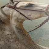 Horses 180 Canvas Art 18" x 24" / 45 x 60 cm / Black