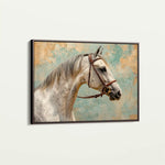 Horses 180 Canvas Art 60 x 40 cm / Black