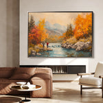 Landscape 180 Canvas Art 18" x 24" / 45 x 60 cm / Black