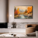Landscape 180 Canvas Art 18" x 24" / 45 x 60 cm / Black