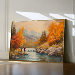 Landscape 180 Canvas Art 60 x 40 cm / Black
