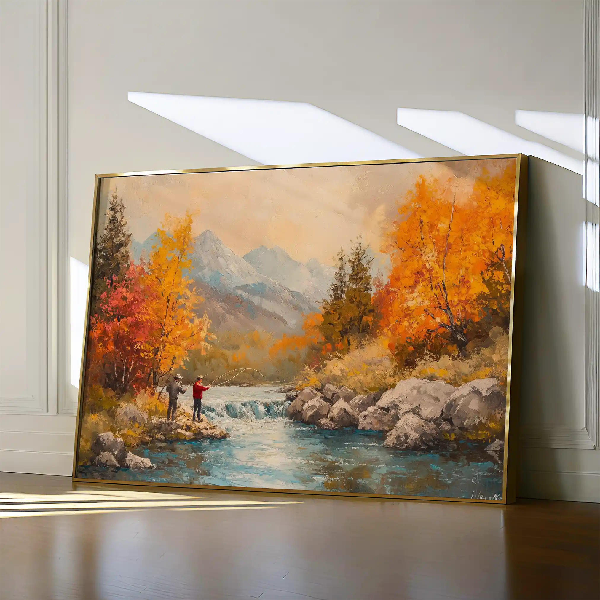 Landscape 180 Canvas Art 60 x 40 cm / Black