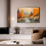 Landscape 180 Canvas Art 60 x 40 cm / Black