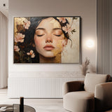 Portrait 180 Canvas Art 18" x 24" / 45 x 60 cm / Black
