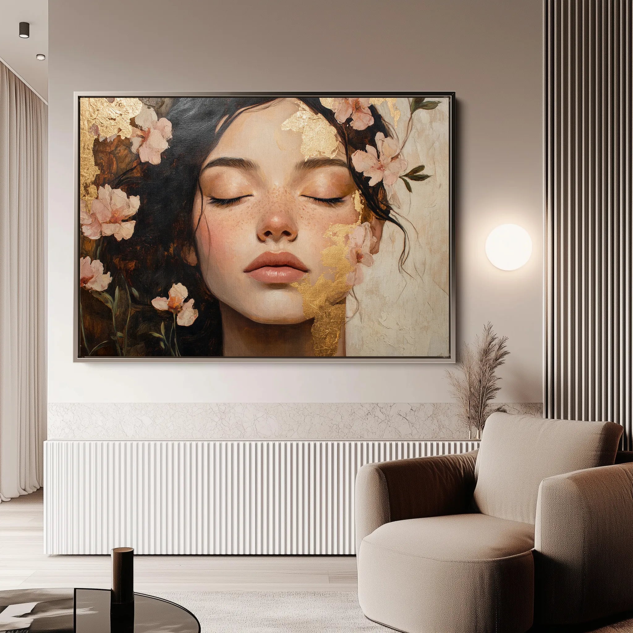 Portrait 180 Canvas Art 18" x 24" / 45 x 60 cm / Black