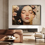 Portrait 180 Canvas Art 18" x 24" / 45 x 60 cm / Black