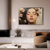 Portrait 180 Canvas Art 18" x 24" / 45 x 60 cm / Black