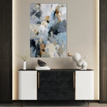 Abstract 1804 Canvas Art 18" x 24" / 45 x 60 cm / Black