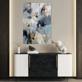 Abstract 1804 Canvas Art 18" x 24" / 45 x 60 cm / Black