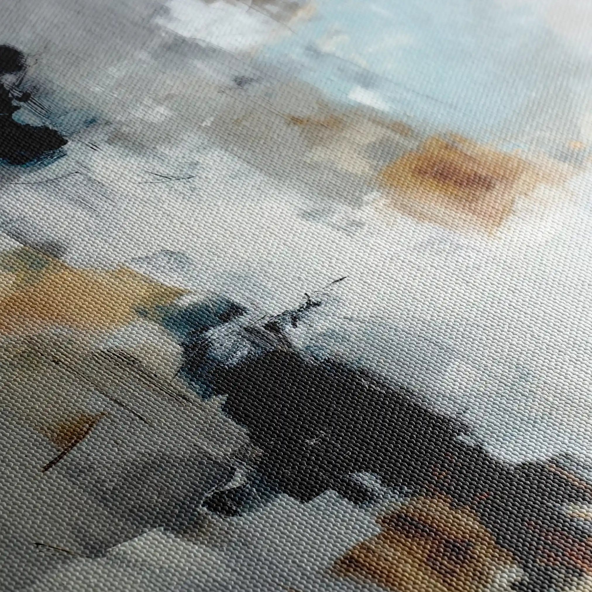 Abstract 1805 Canvas Art 18" x 24" / 45 x 60 cm / Black