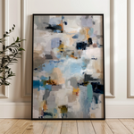 Abstract 1806 Canvas Art 18" x 24" / 45 x 60 cm / Black