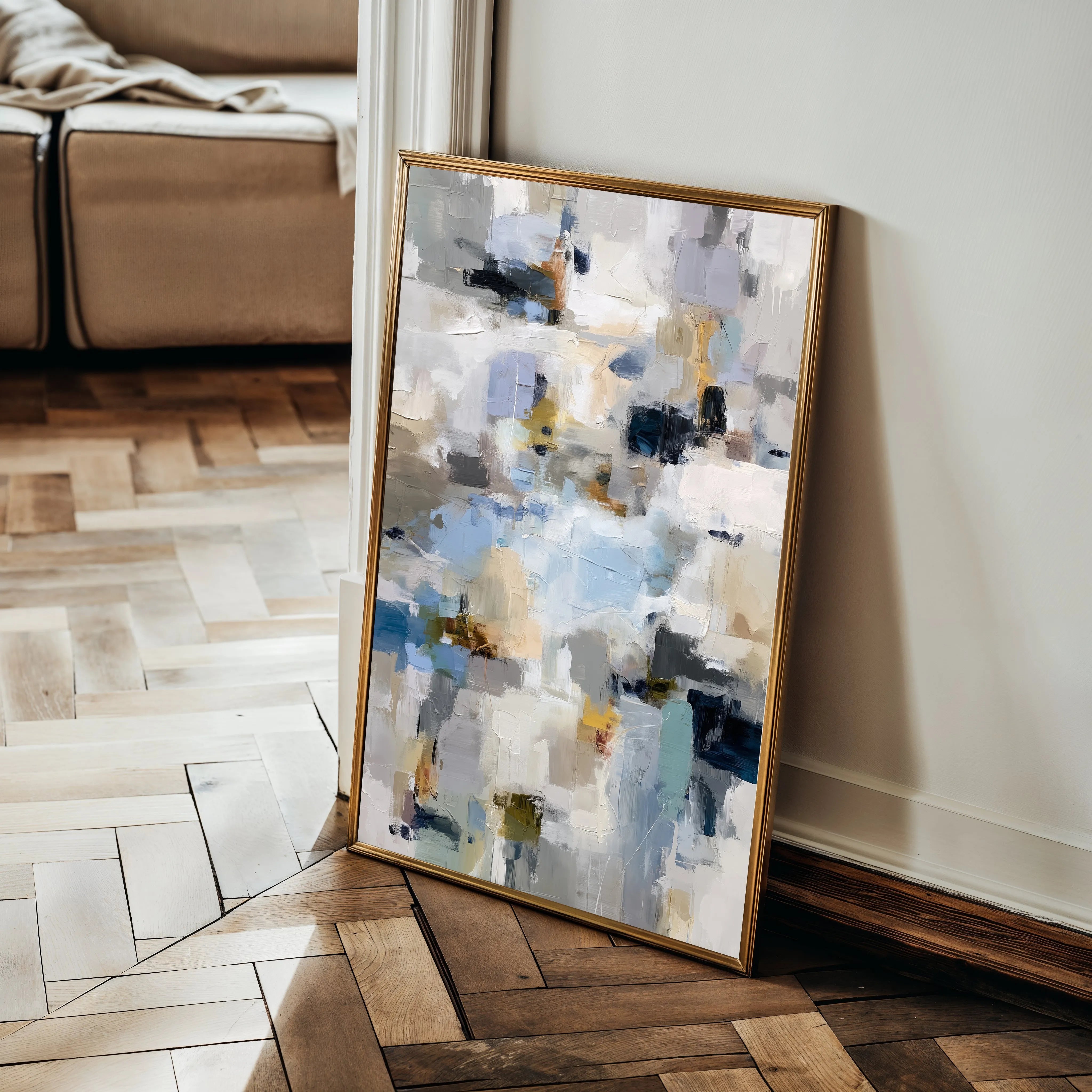 Abstract 1806 Canvas Art 18" x 24" / 45 x 60 cm / Black
