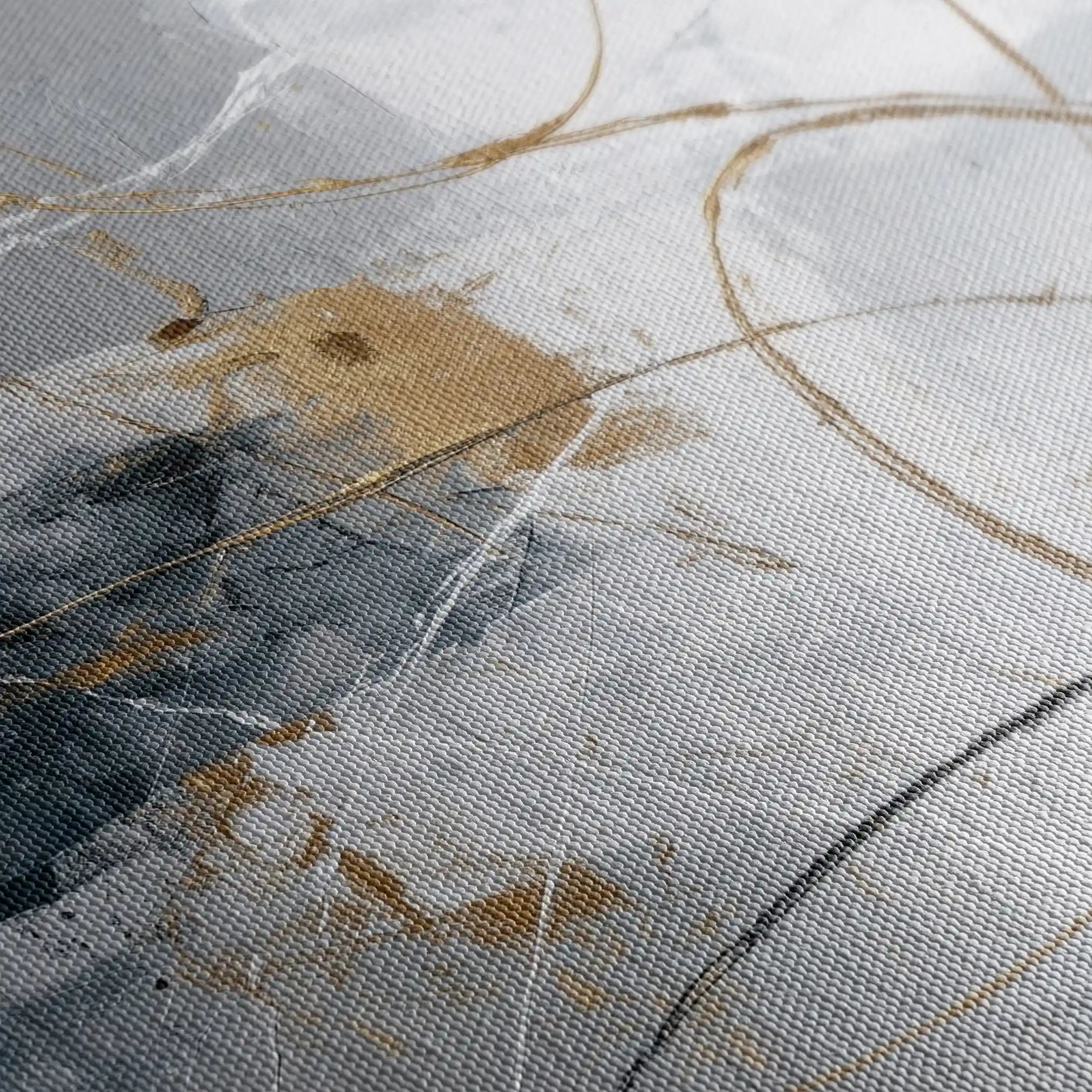 Abstract 1807 Canvas Art 18" x 24" / 45 x 60 cm / Black